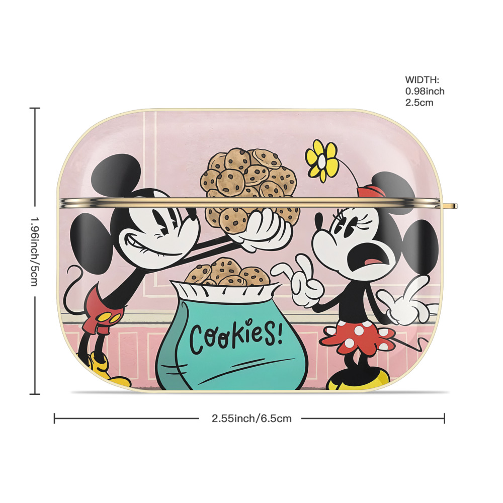 ミッキーマウス Mickey Mouse 【AirPods Pro用】ハードシェル保護ケース｜耐衝撃・防指紋・カラビナ付き商品仕様