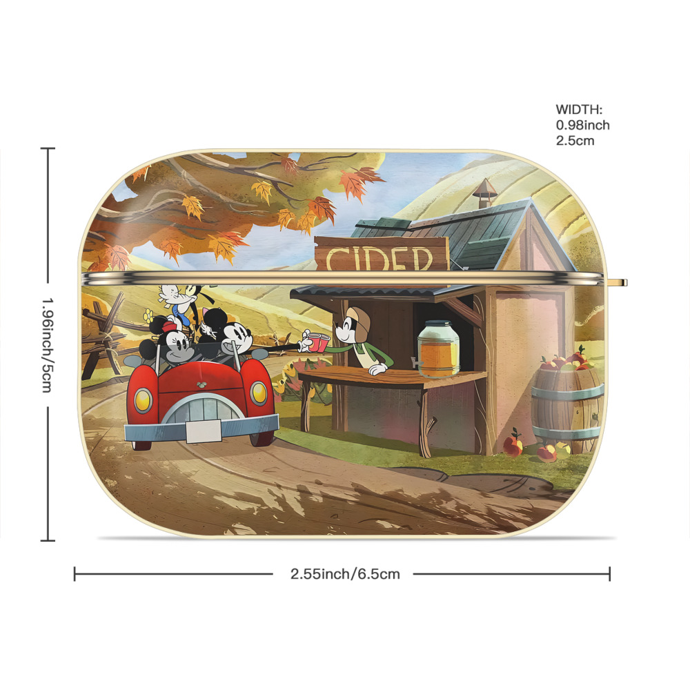 ミッキーマウス Mickey Mouse 【AirPods Pro用】ハードシェル保護ケース｜耐衝撃・防指紋・カラビナ付き商品仕様
