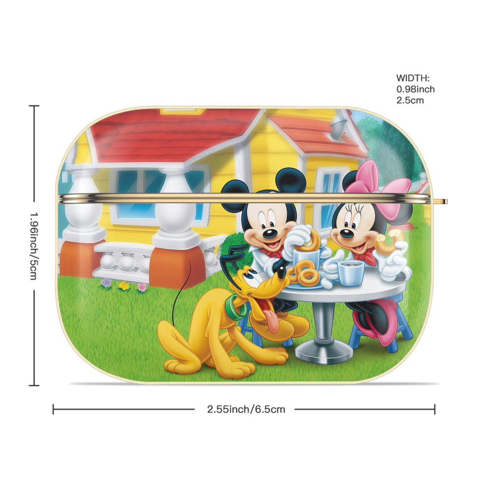 ミッキーマウス Mickey Mouse 【AirPods Pro用】ハードシェル保護ケース｜耐衝撃・防指紋・カラビナ付き商品仕様