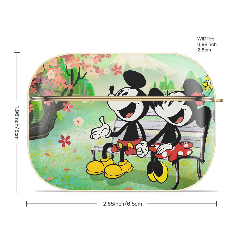 ミッキーマウス Mickey Mouse 【AirPods Pro用】ハードシェル保護ケース｜耐衝撃・防指紋・カラビナ付き商品仕様