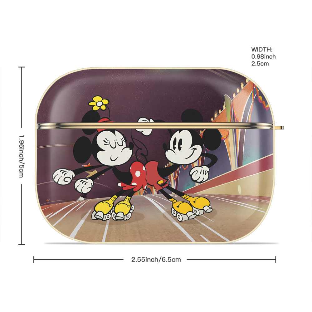 ミッキーマウス Mickey Mouse 【AirPods Pro用】ハードシェル保護ケース｜耐衝撃・防指紋・カラビナ付き商品仕様
