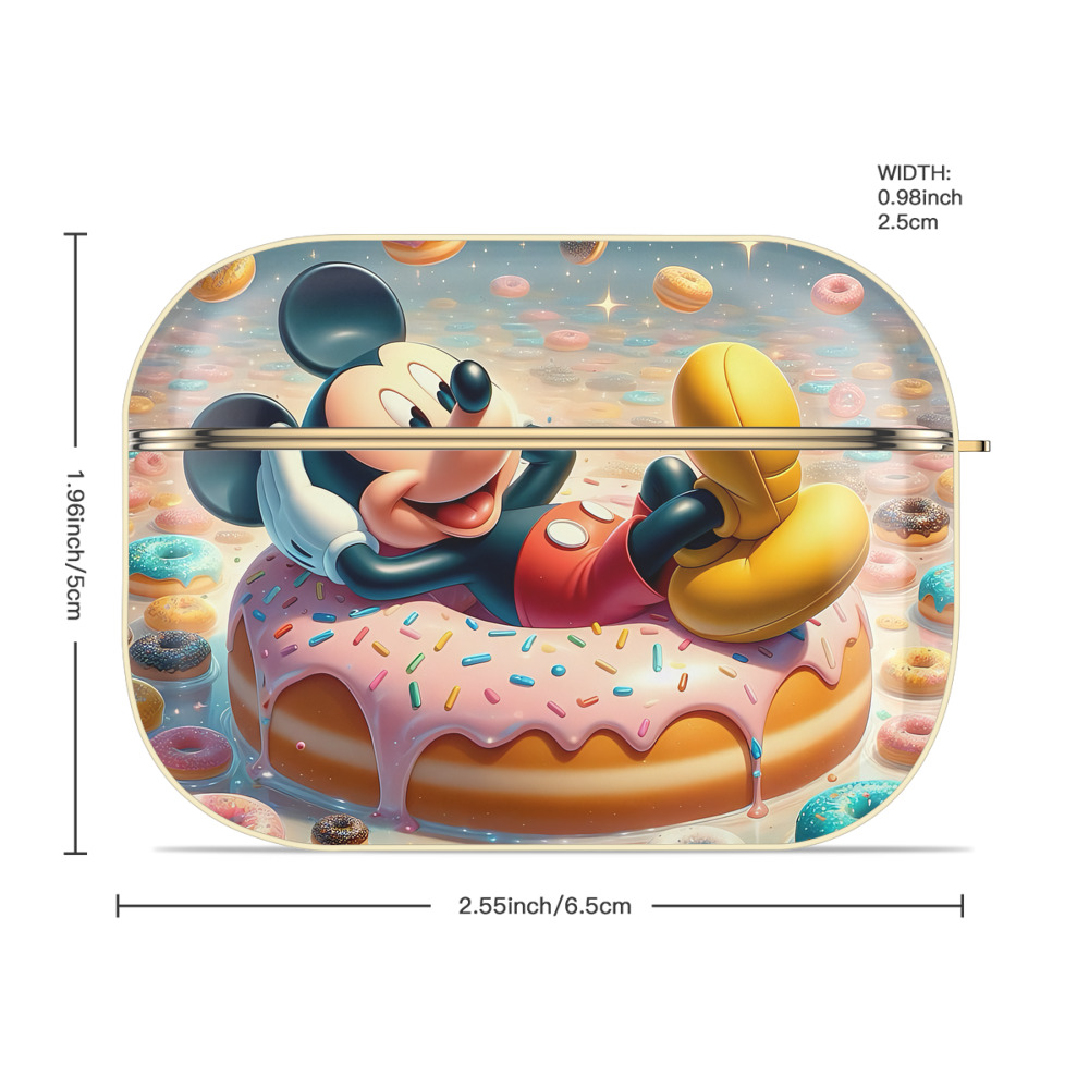 ミッキーマウス Mickey Mouse 【AirPods Pro用】ハードシェル保護ケース｜耐衝撃・防指紋・カラビナ付き商品仕様