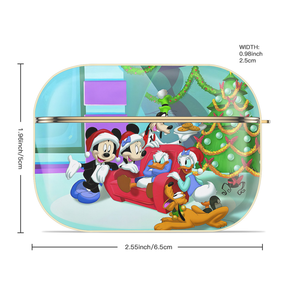 ミッキーマウス Mickey Mouse 【AirPods Pro用】ハードシェル保護ケース｜耐衝撃・防指紋・カラビナ付き商品仕様
