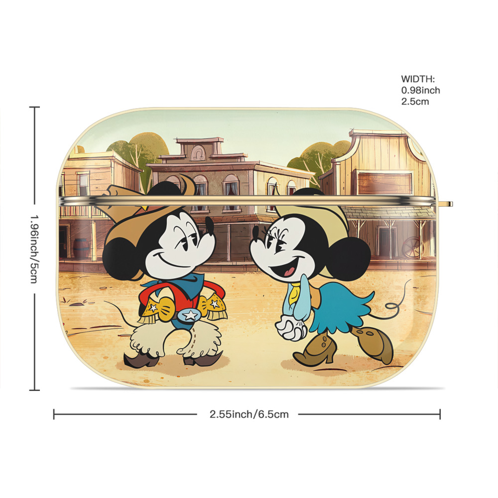 ミッキーマウス Mickey Mouse 【AirPods Pro用】ハードシェル保護ケース｜耐衝撃・防指紋・カラビナ付き商品仕様