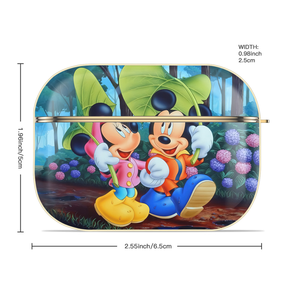 ミッキーマウス Mickey Mouse 【AirPods Pro用】ハードシェル保護ケース｜耐衝撃・防指紋・カラビナ付き商品仕様