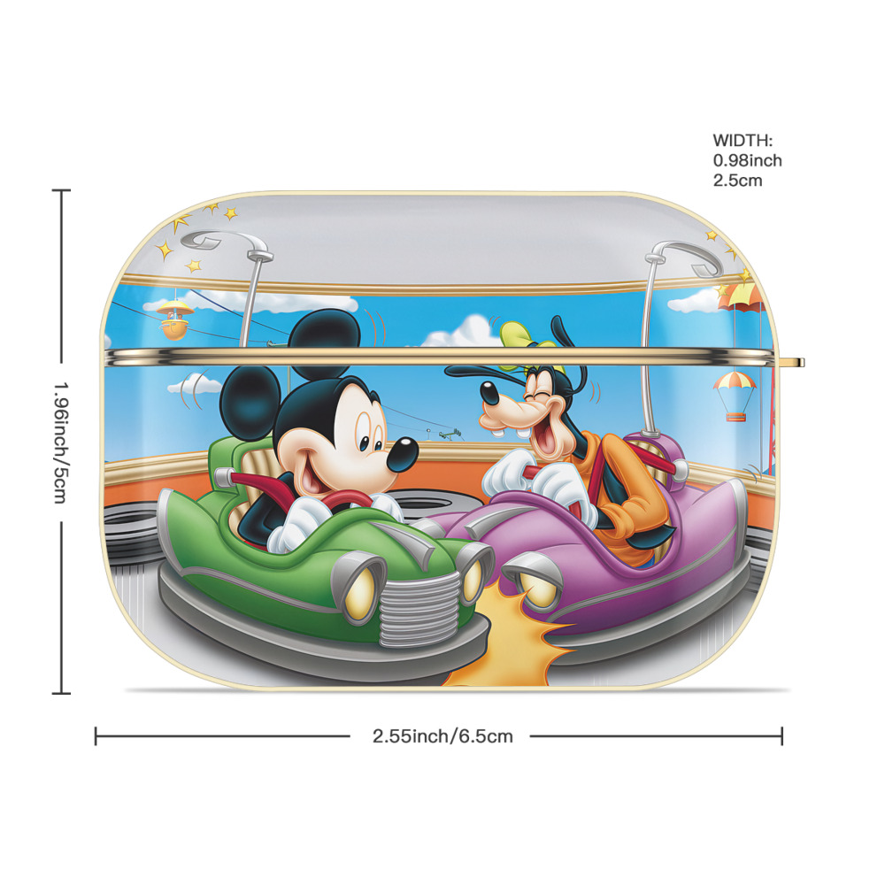 ミッキーマウス Mickey Mouse 【AirPods Pro用】ハードシェル保護ケース｜耐衝撃・防指紋・カラビナ付き商品仕様