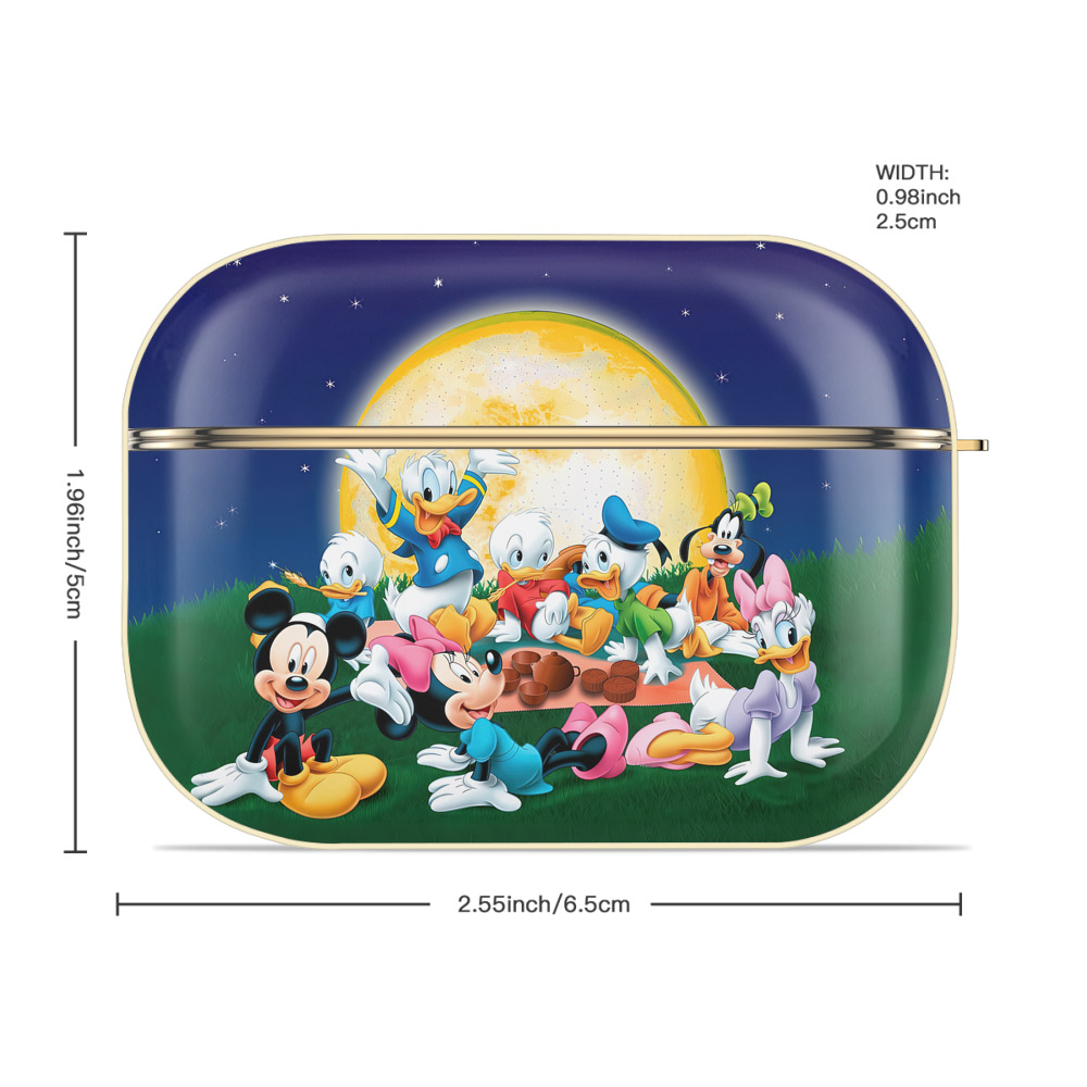 ミッキーマウス Mickey Mouse 【AirPods Pro用】ハードシェル保護ケース｜耐衝撃・防指紋・カラビナ付き商品仕様