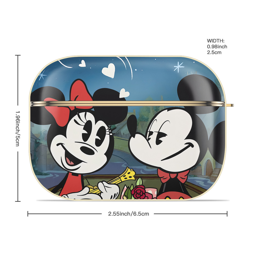 ミッキーマウス Mickey Mouse 【AirPods Pro用】ハードシェル保護ケース｜耐衝撃・防指紋・カラビナ付き商品仕様