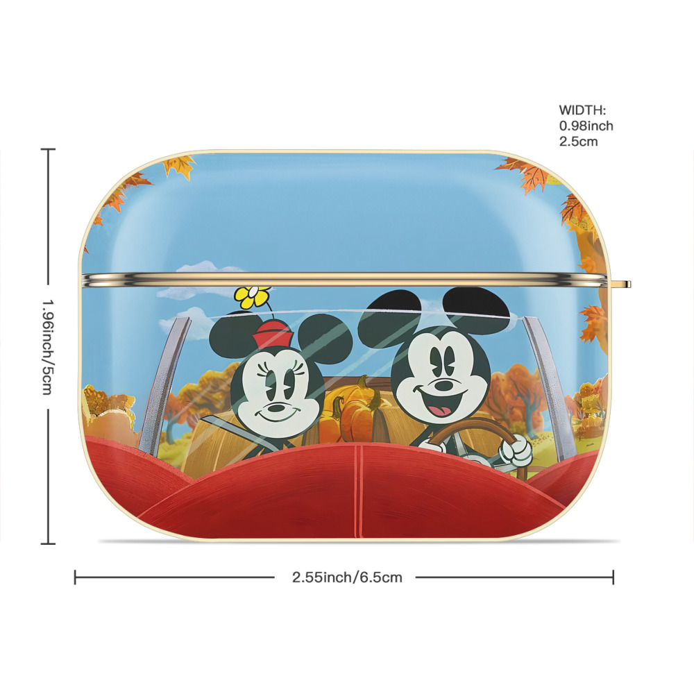 ミッキーマウス Mickey Mouse 【AirPods Pro用】ハードシェル保護ケース｜耐衝撃・防指紋・カラビナ付き商品仕様