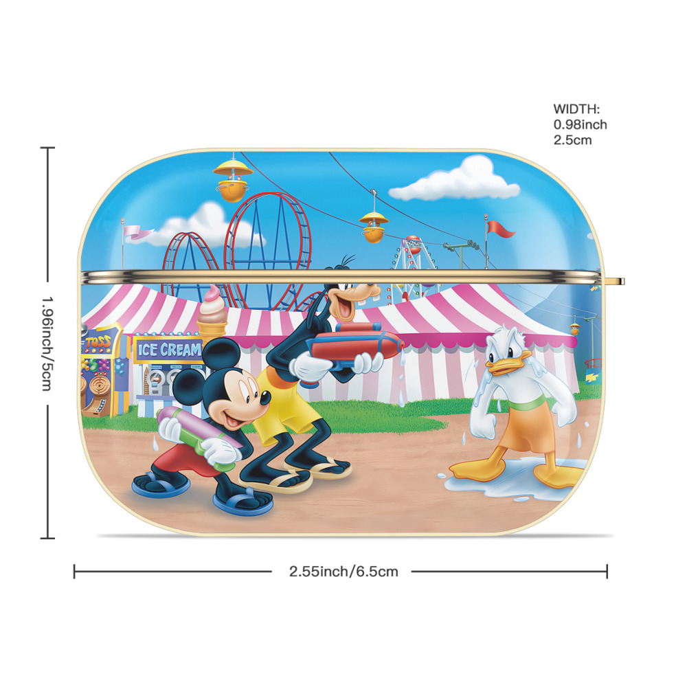 ミッキーマウス Mickey Mouse 【AirPods Pro用】ハードシェル保護ケース｜耐衝撃・防指紋・カラビナ付き商品仕様