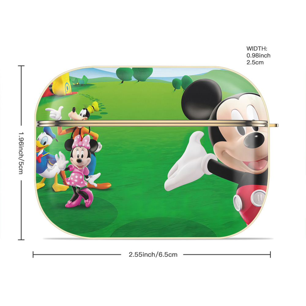 ミッキーマウス Mickey Mouse 【AirPods Pro用】ハードシェル保護ケース｜耐衝撃・防指紋・カラビナ付き商品仕様