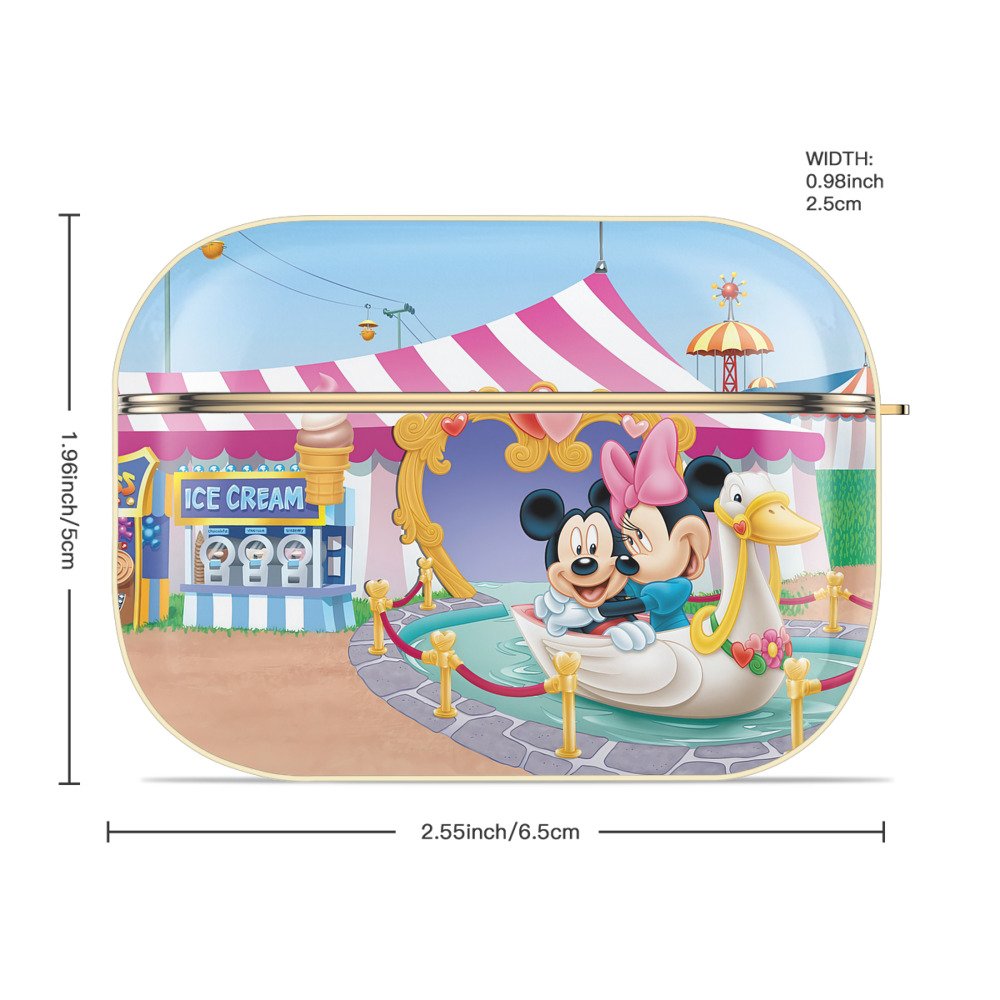 ミッキーマウス Mickey Mouse 【AirPods Pro用】ハードシェル保護ケース｜耐衝撃・防指紋・カラビナ付き商品仕様