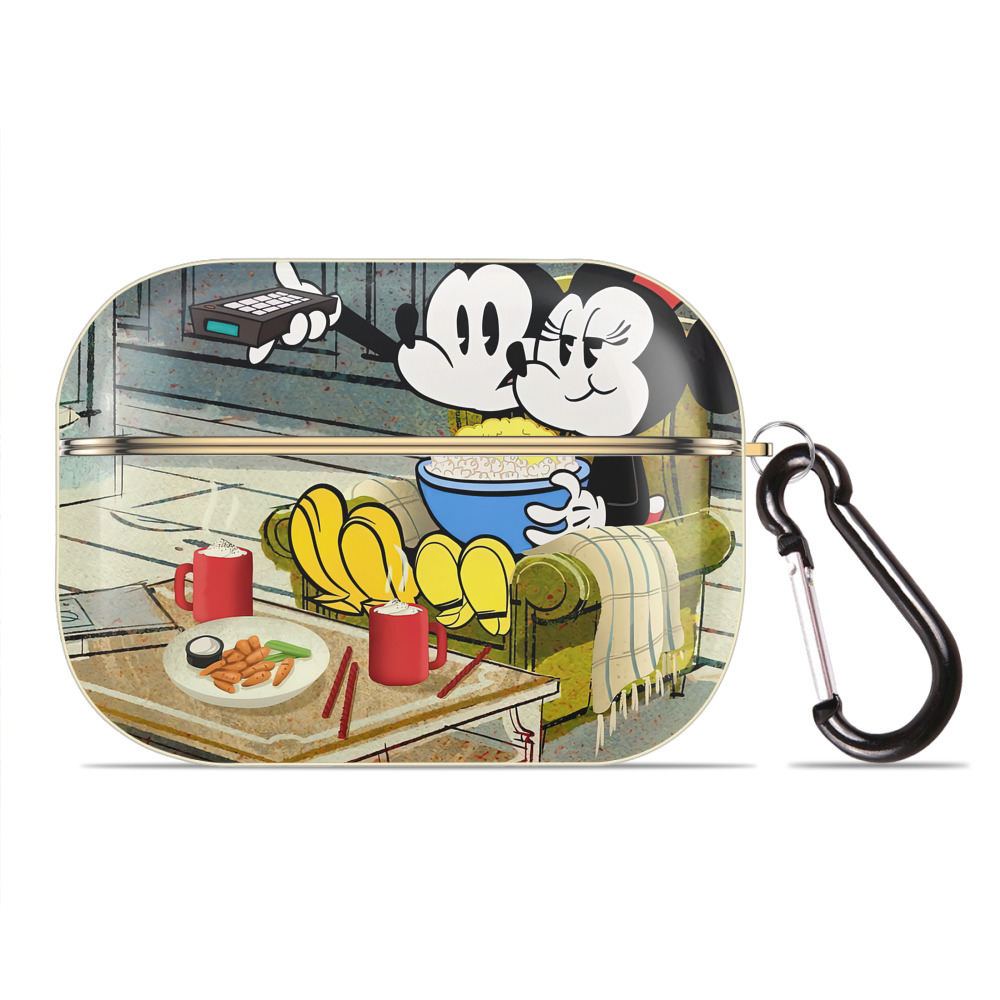 （画像用） ミッキーマウス Mickey Mouse 【AirPods Pro用】ハードシェル保護ケース｜耐衝撃・防指紋・カラビナ付き商品仕様