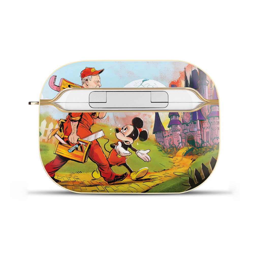 （画像用） ミッキーマウス Mickey Mouse 【AirPods Pro用】ハードシェル保護ケース｜耐衝撃・防指紋・カラビナ付き商品仕様