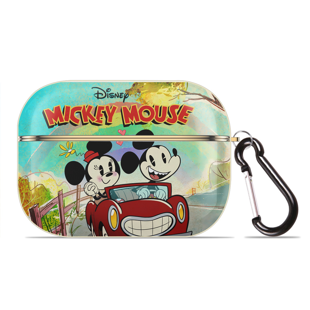 （画像用） ミッキーマウス Mickey Mouse 【AirPods Pro用】ハードシェル保護ケース｜耐衝撃・防指紋・カラビナ付き商品仕様