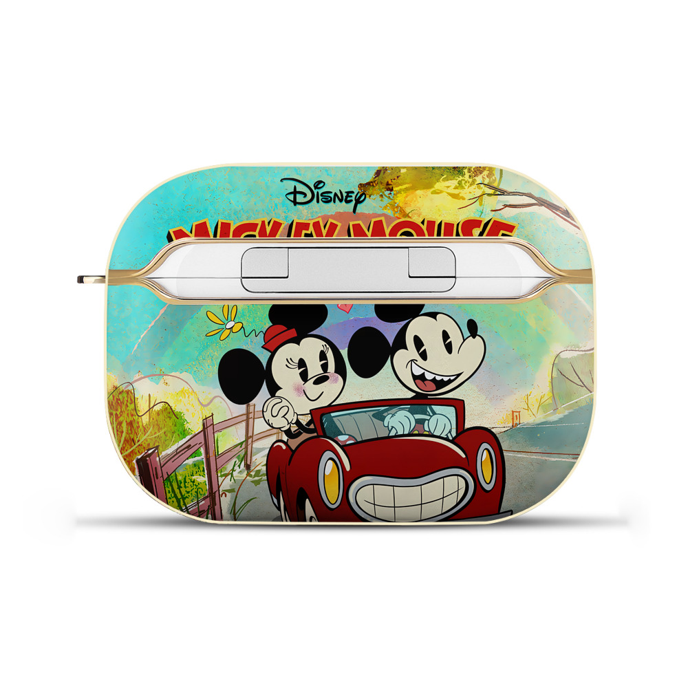 （画像用） ミッキーマウス Mickey Mouse 【AirPods Pro用】ハードシェル保護ケース｜耐衝撃・防指紋・カラビナ付き商品仕様