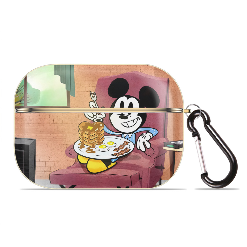 （画像用） ミッキーマウス Mickey Mouse 【AirPods Pro用】ハードシェル保護ケース｜耐衝撃・防指紋・カラビナ付き商品仕様