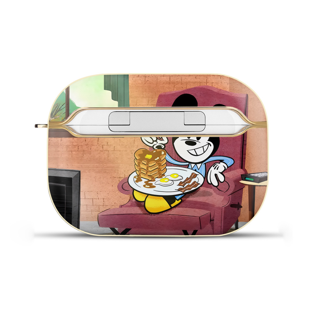 （画像用） ミッキーマウス Mickey Mouse 【AirPods Pro用】ハードシェル保護ケース｜耐衝撃・防指紋・カラビナ付き商品仕様