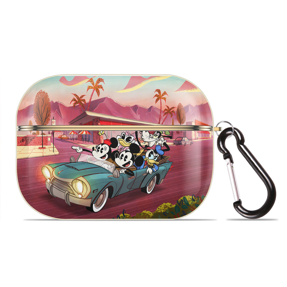 （画像用） ミッキーマウス Mickey Mouse 【AirPods Pro用】ハードシェル保護ケース｜耐衝撃・防指紋・カラビナ付き商品仕様