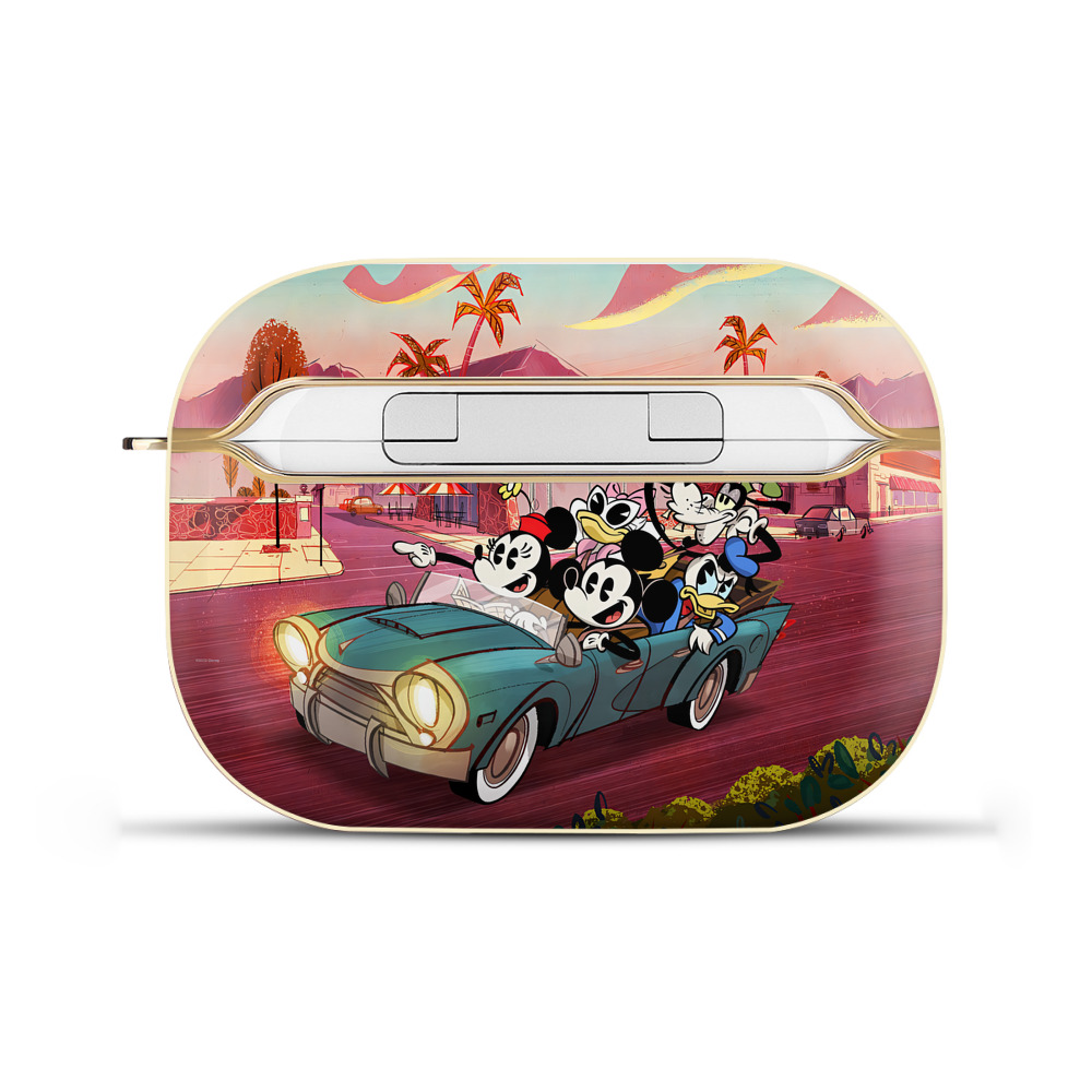 （画像用） ミッキーマウス Mickey Mouse 【AirPods Pro用】ハードシェル保護ケース｜耐衝撃・防指紋・カラビナ付き商品仕様