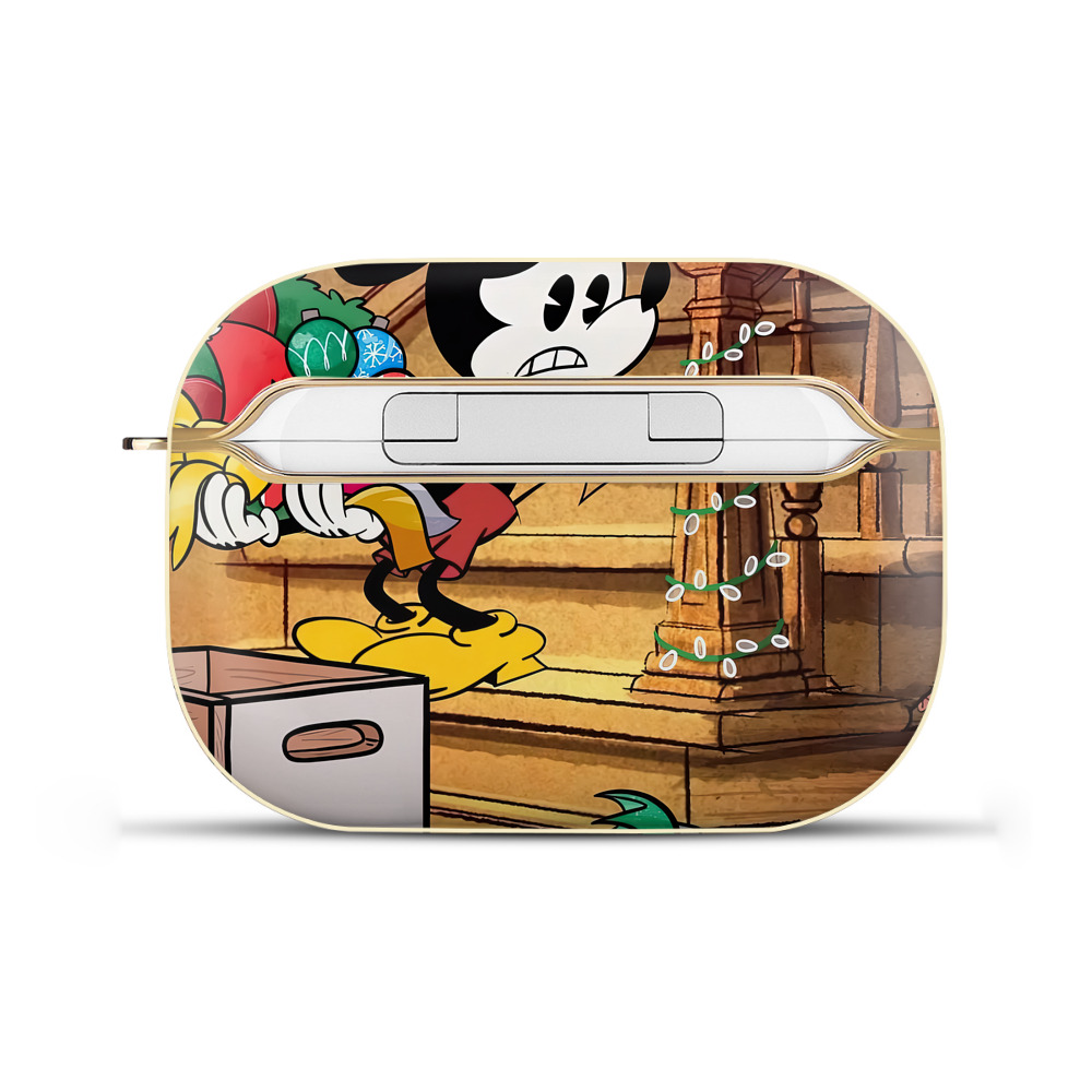 （画像用） ミッキーマウス Mickey Mouse 【AirPods Pro用】ハードシェル保護ケース｜耐衝撃・防指紋・カラビナ付き商品仕様