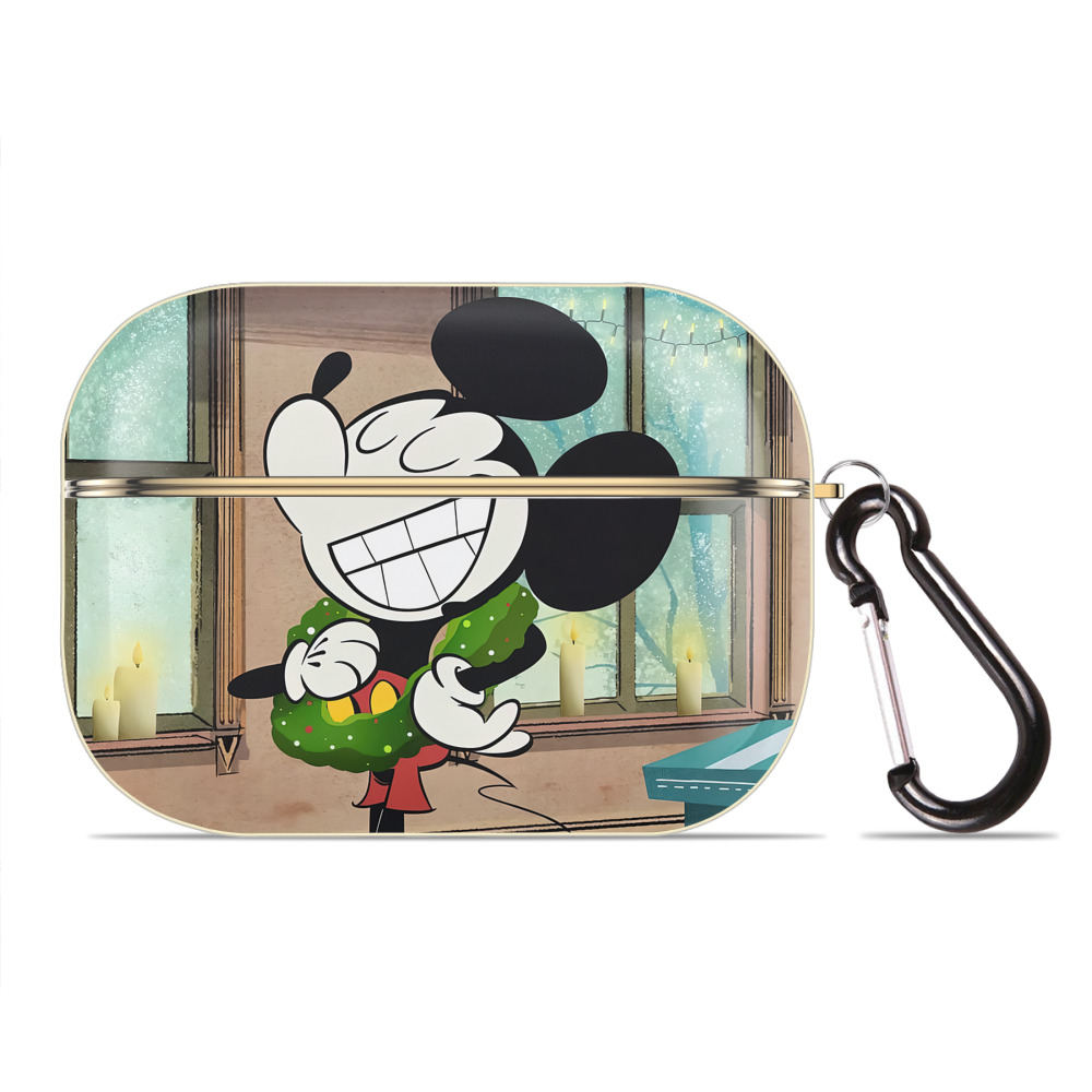 （画像用） ミッキーマウス Mickey Mouse 【AirPods Pro用】ハードシェル保護ケース｜耐衝撃・防指紋・カラビナ付き商品仕様