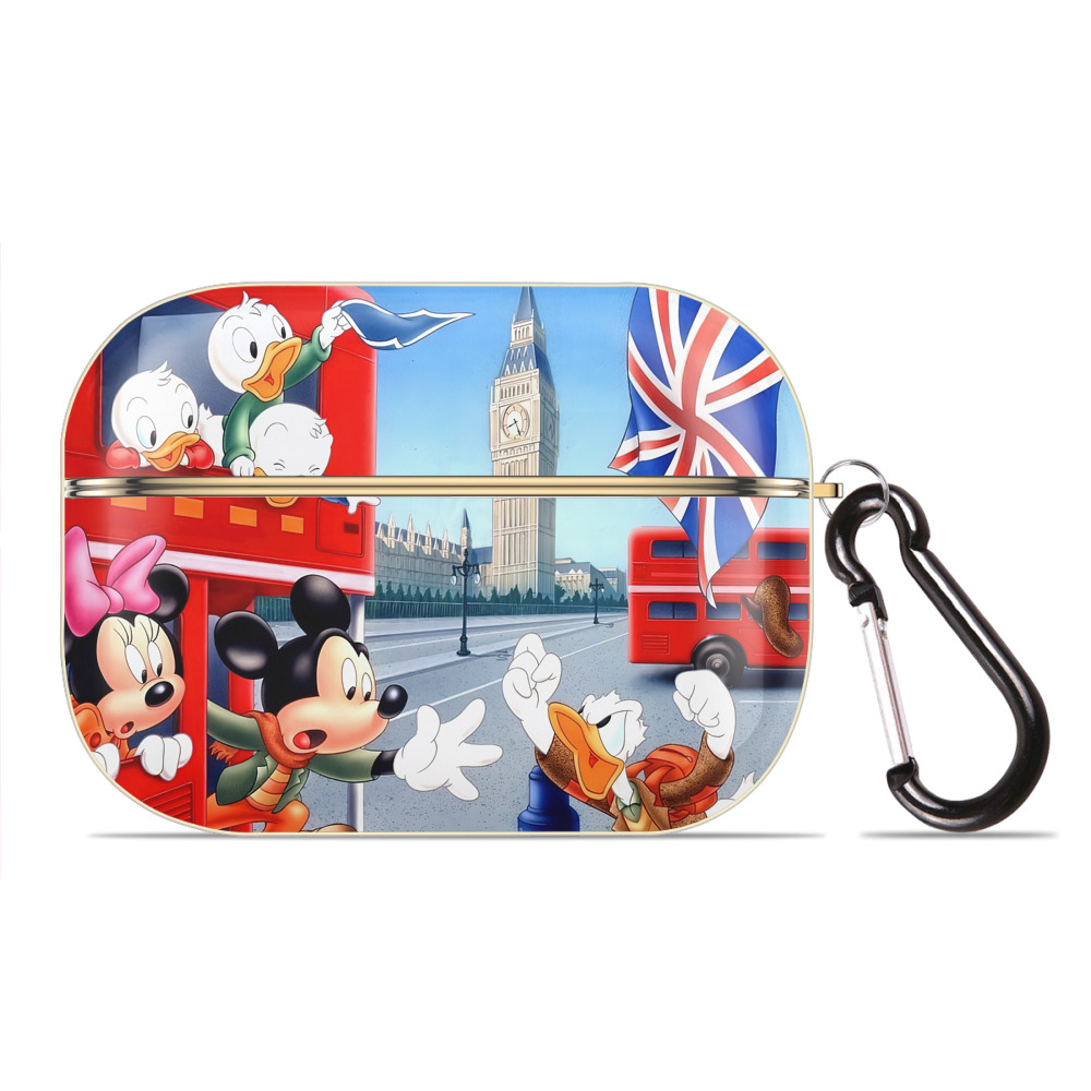 （画像用） ミッキーマウス Mickey Mouse 【AirPods Pro用】ハードシェル保護ケース｜耐衝撃・防指紋・カラビナ付き商品仕様