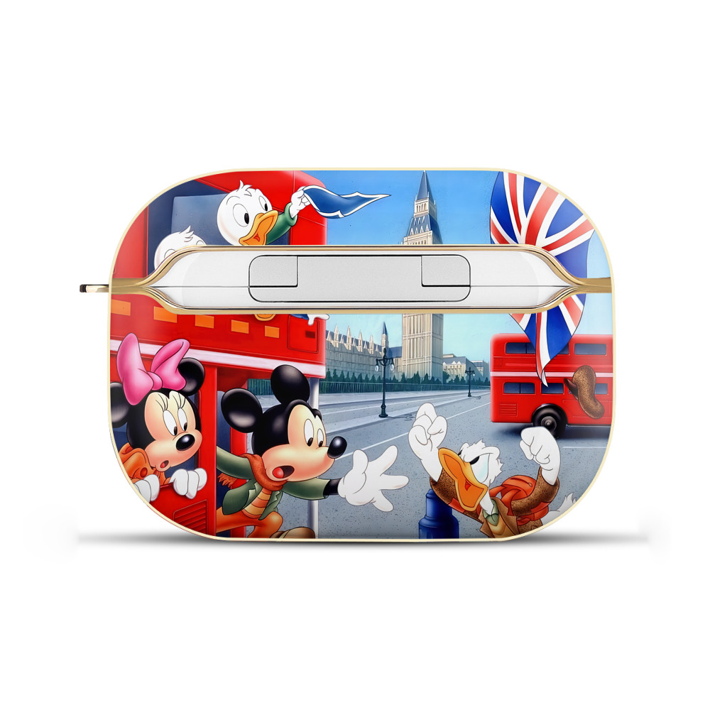 （画像用） ミッキーマウス Mickey Mouse 【AirPods Pro用】ハードシェル保護ケース｜耐衝撃・防指紋・カラビナ付き商品仕様