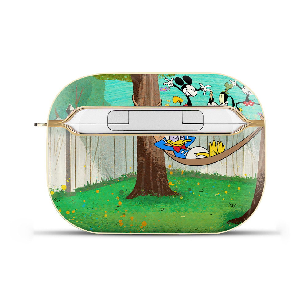 （画像用） ミッキーマウス Mickey Mouse 【AirPods Pro用】ハードシェル保護ケース｜耐衝撃・防指紋・カラビナ付き商品仕様