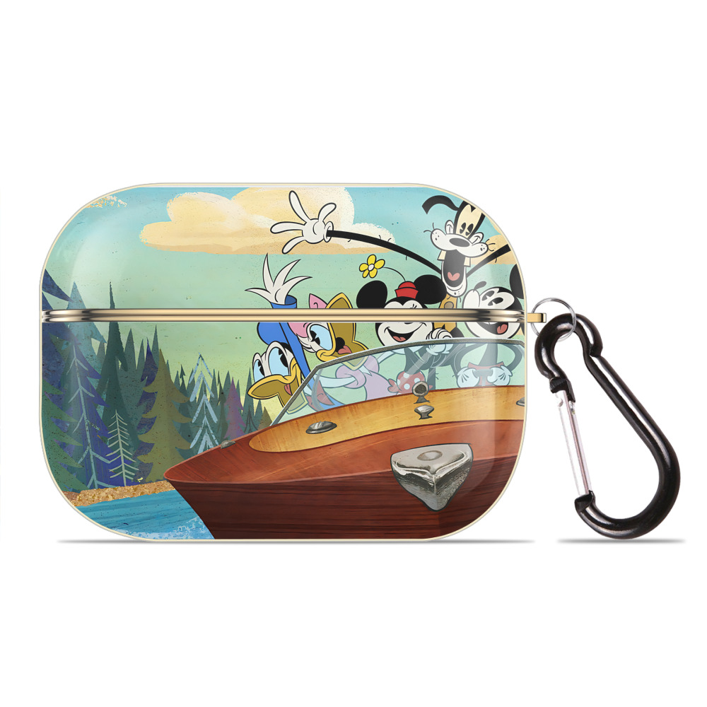 （画像用） ミッキーマウス Mickey Mouse 【AirPods Pro用】ハードシェル保護ケース｜耐衝撃・防指紋・カラビナ付き商品仕様