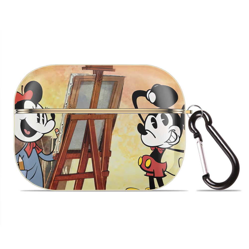 （画像用） ミッキーマウス Mickey Mouse 【AirPods Pro用】ハードシェル保護ケース｜耐衝撃・防指紋・カラビナ付き商品仕様