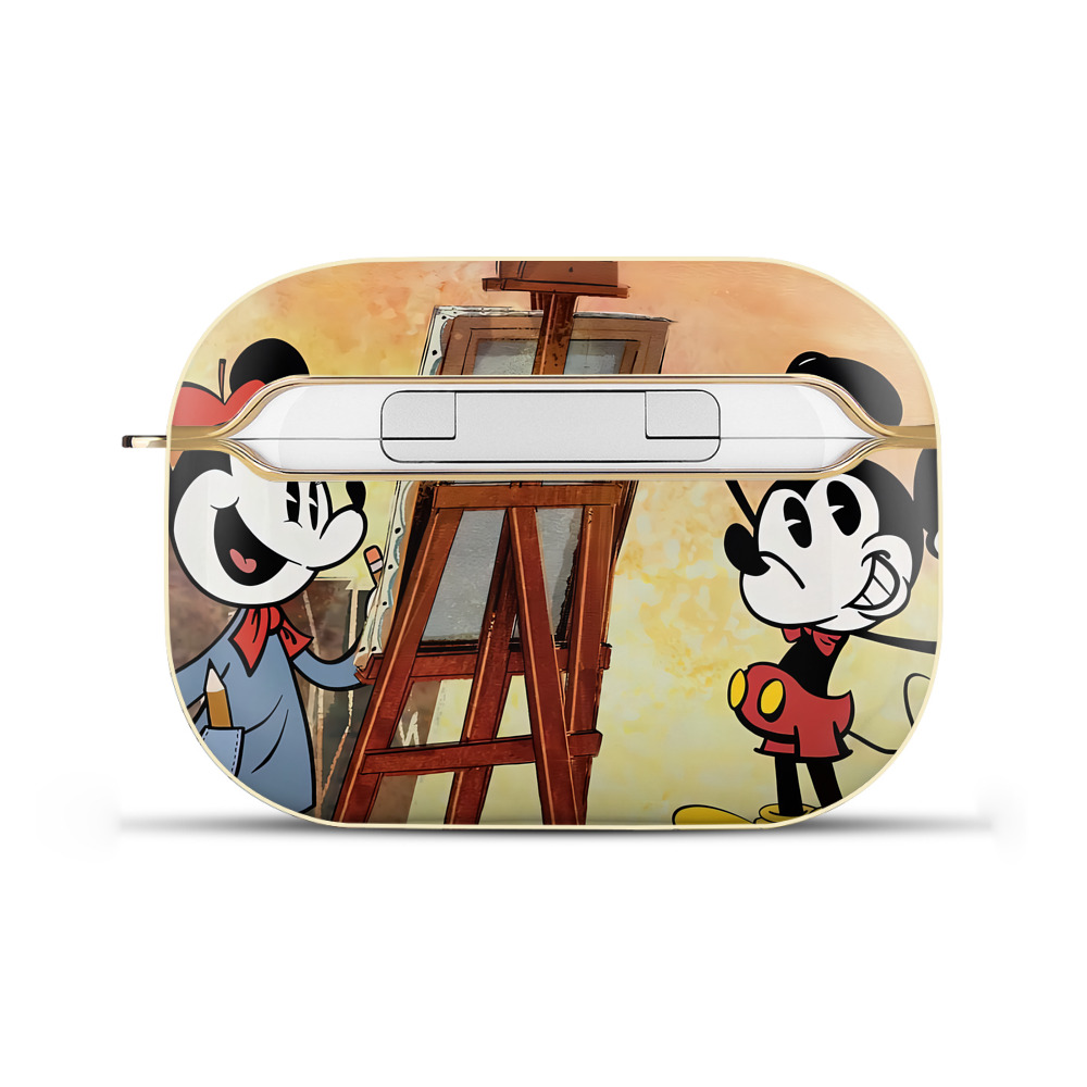 （画像用） ミッキーマウス Mickey Mouse 【AirPods Pro用】ハードシェル保護ケース｜耐衝撃・防指紋・カラビナ付き商品仕様