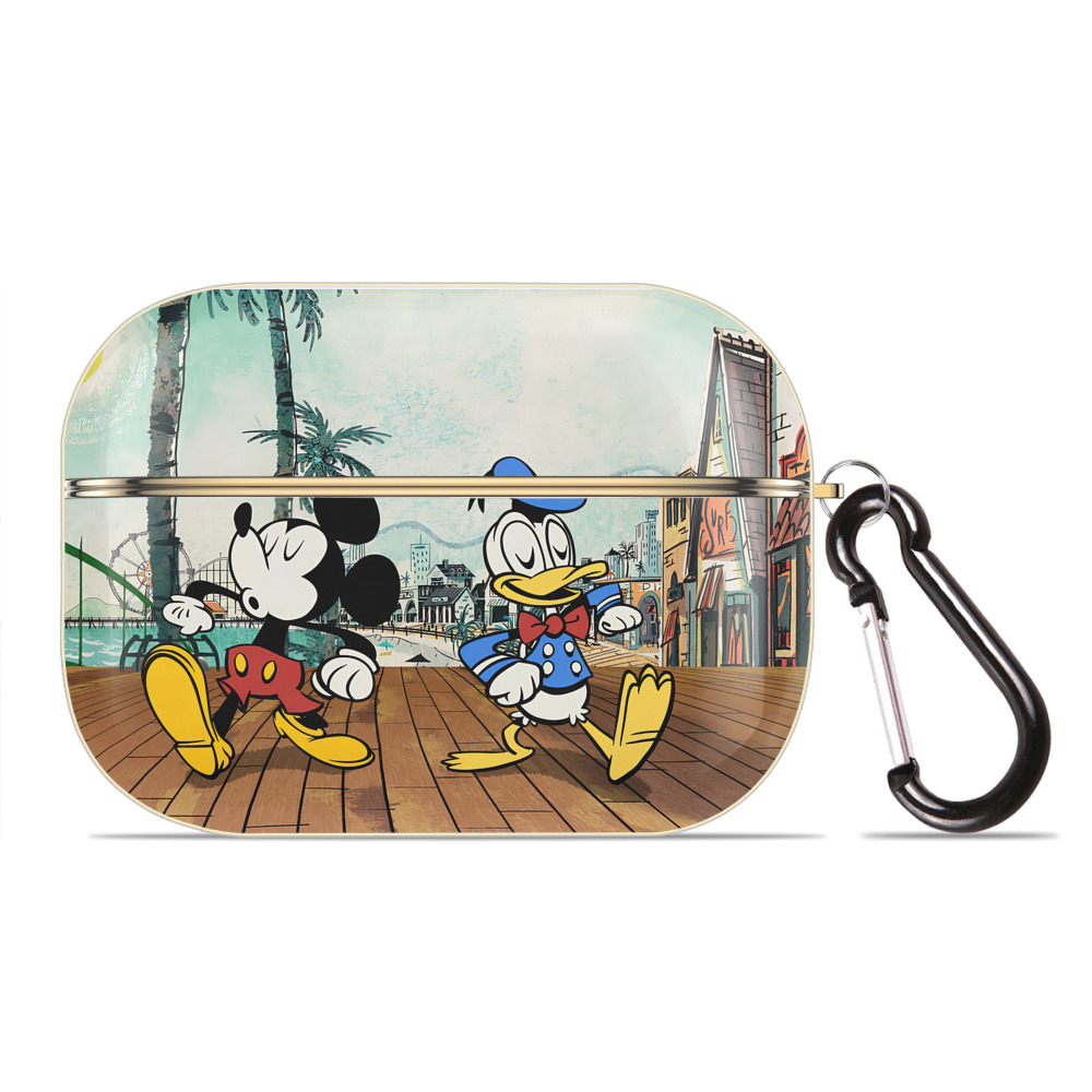 （画像用） ミッキーマウス Mickey Mouse 【AirPods Pro用】ハードシェル保護ケース｜耐衝撃・防指紋・カラビナ付き商品仕様