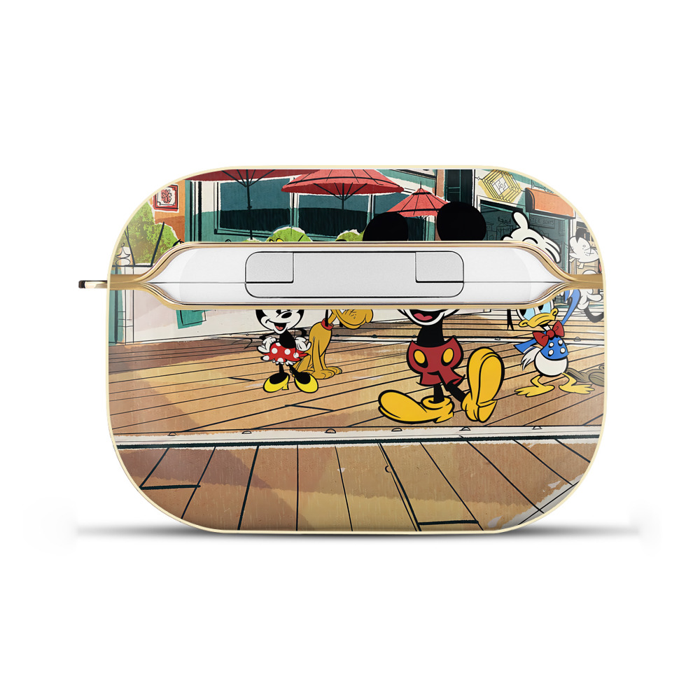 （画像用） ミッキーマウス Mickey Mouse 【AirPods Pro用】ハードシェル保護ケース｜耐衝撃・防指紋・カラビナ付き商品仕様
