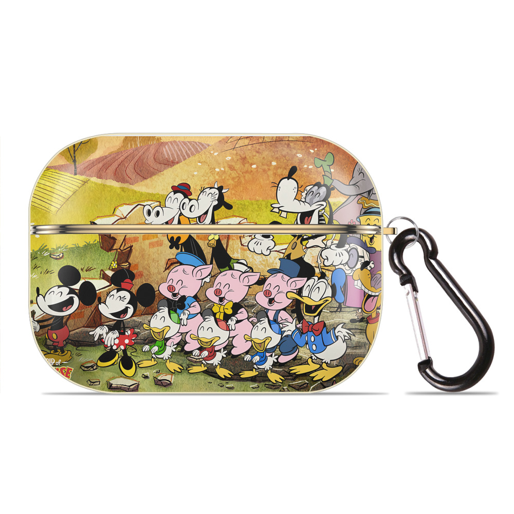 （画像用） ミッキーマウス Mickey Mouse 【AirPods Pro用】ハードシェル保護ケース｜耐衝撃・防指紋・カラビナ付き商品仕様