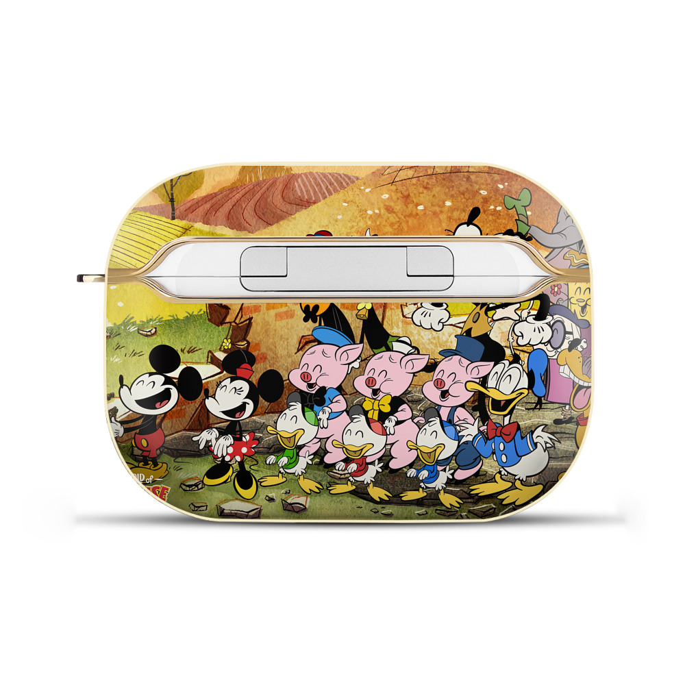 （画像用） ミッキーマウス Mickey Mouse 【AirPods Pro用】ハードシェル保護ケース｜耐衝撃・防指紋・カラビナ付き商品仕様