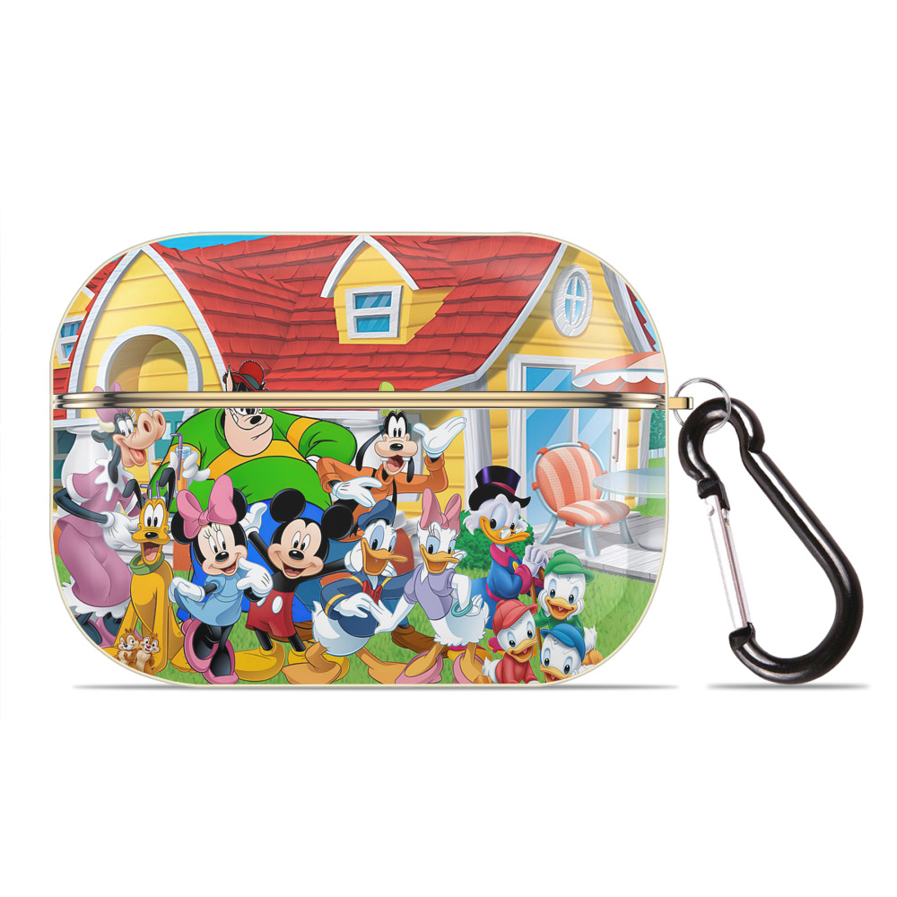 （画像用） ミッキーマウス Mickey Mouse 【AirPods Pro用】ハードシェル保護ケース｜耐衝撃・防指紋・カラビナ付き商品仕様
