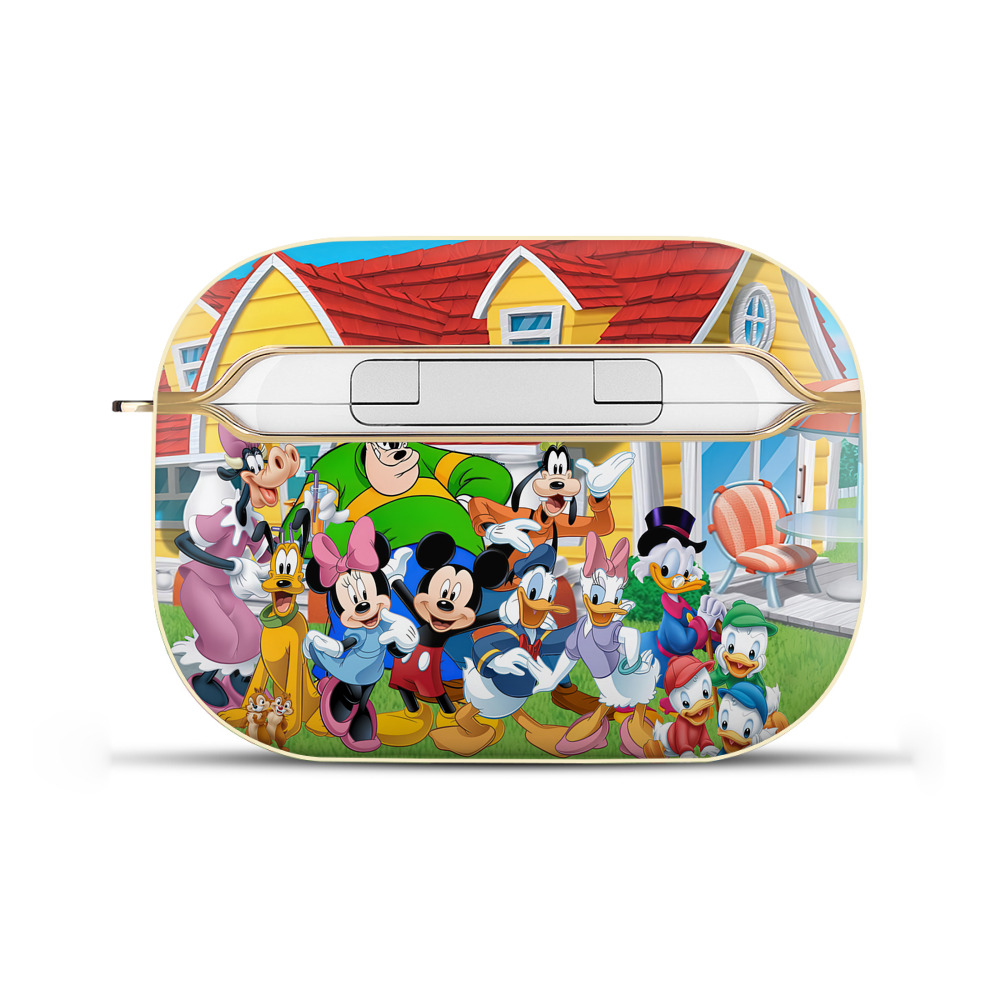 （画像用） ミッキーマウス Mickey Mouse 【AirPods Pro用】ハードシェル保護ケース｜耐衝撃・防指紋・カラビナ付き商品仕様