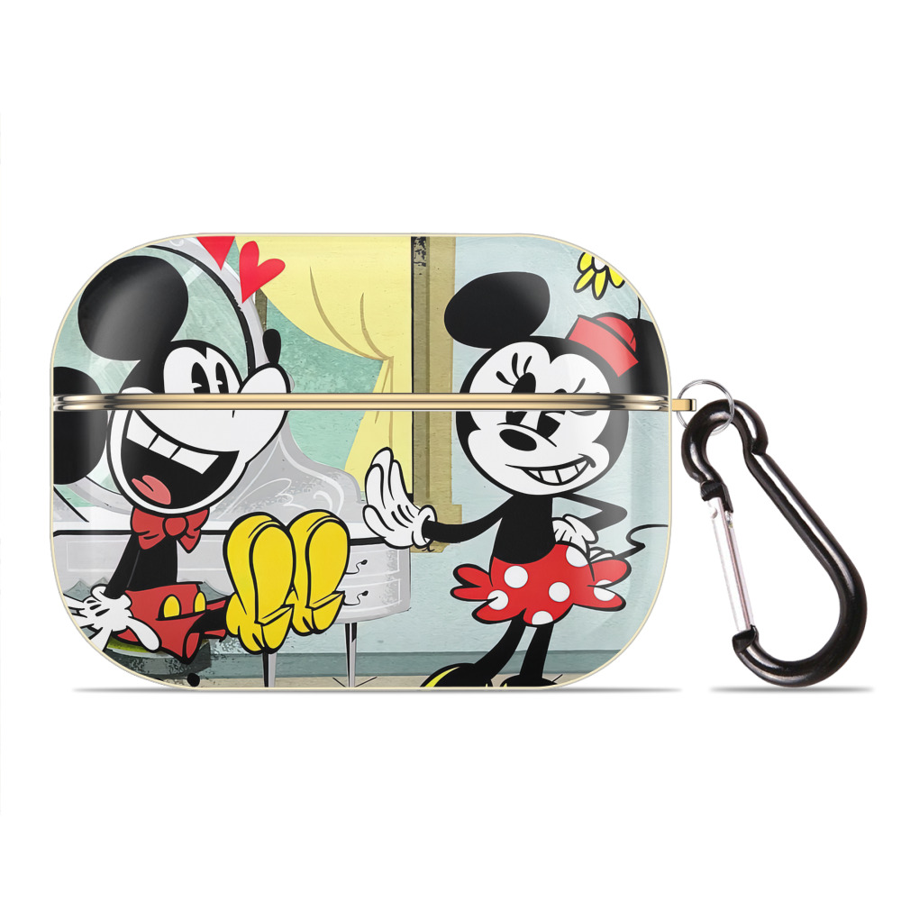 （画像用） ミッキーマウス Mickey Mouse 【AirPods Pro用】ハードシェル保護ケース｜耐衝撃・防指紋・カラビナ付き商品仕様