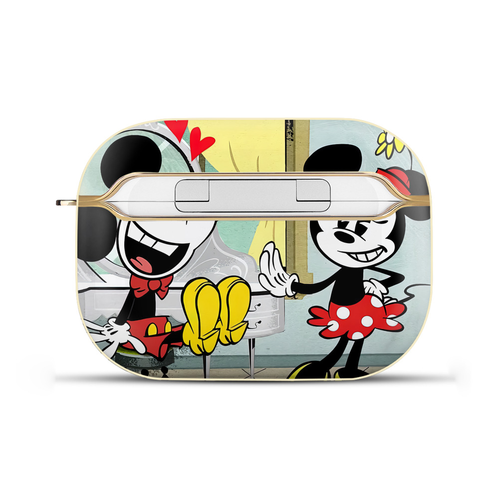 （画像用） ミッキーマウス Mickey Mouse 【AirPods Pro用】ハードシェル保護ケース｜耐衝撃・防指紋・カラビナ付き商品仕様