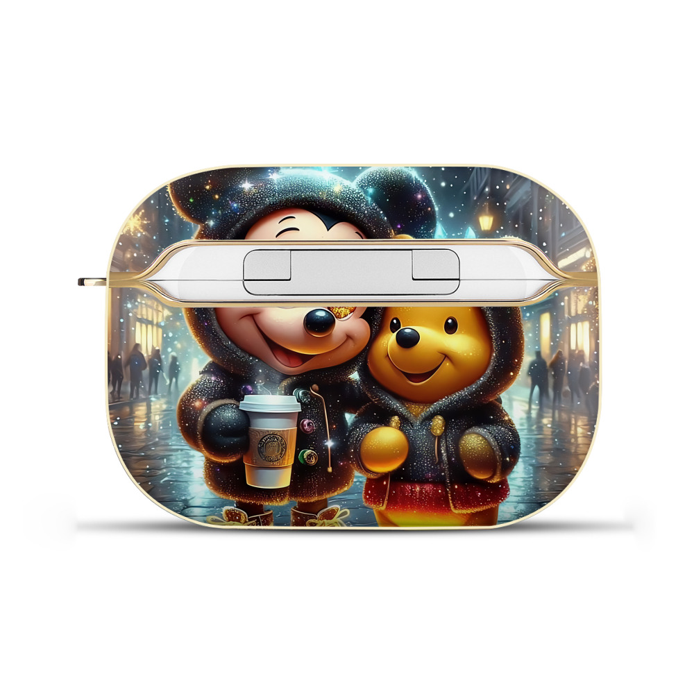 （画像用） ミッキーマウス Mickey Mouse 【AirPods Pro用】ハードシェル保護ケース｜耐衝撃・防指紋・カラビナ付き商品仕様