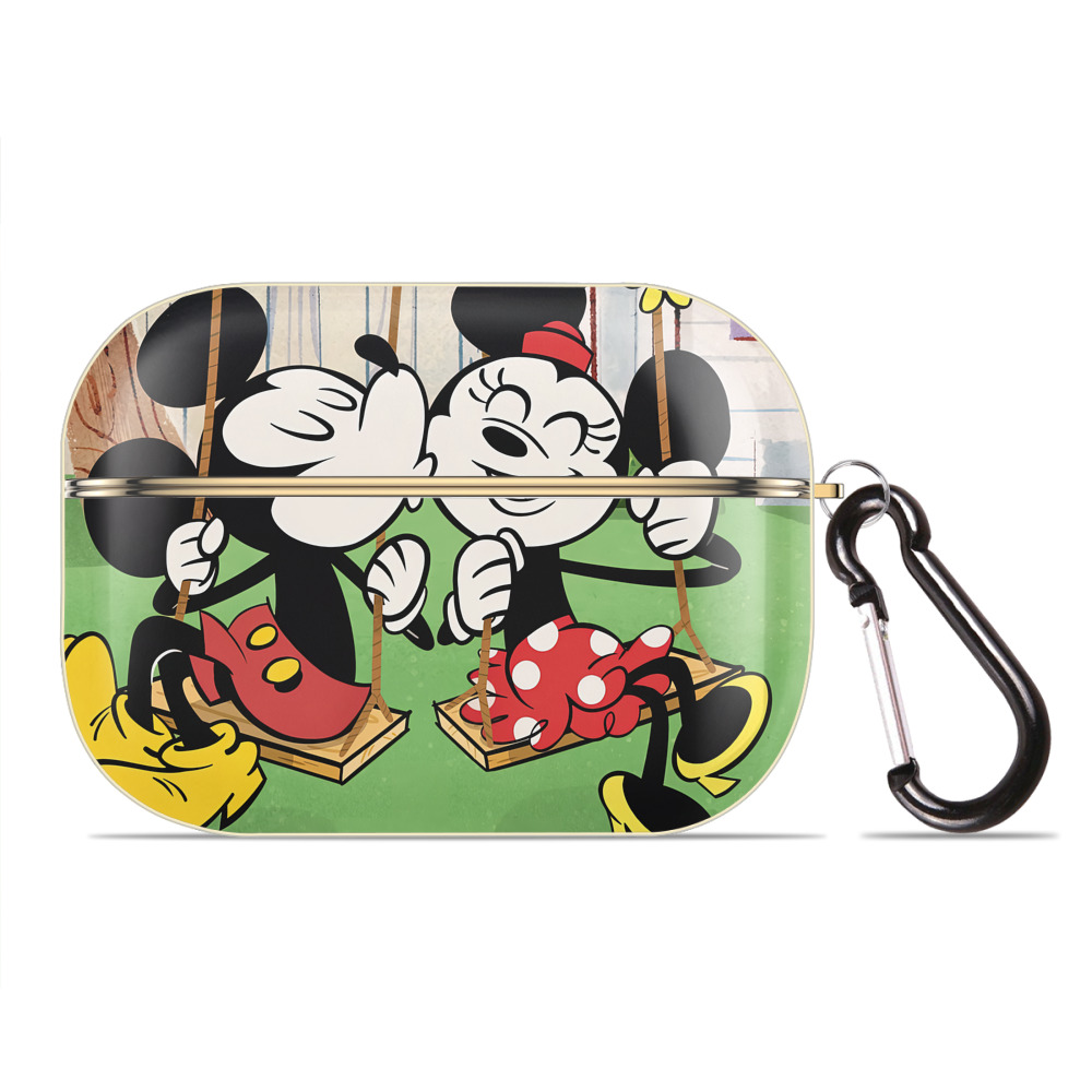（画像用） ミッキーマウス Mickey Mouse 【AirPods Pro用】ハードシェル保護ケース｜耐衝撃・防指紋・カラビナ付き商品仕様