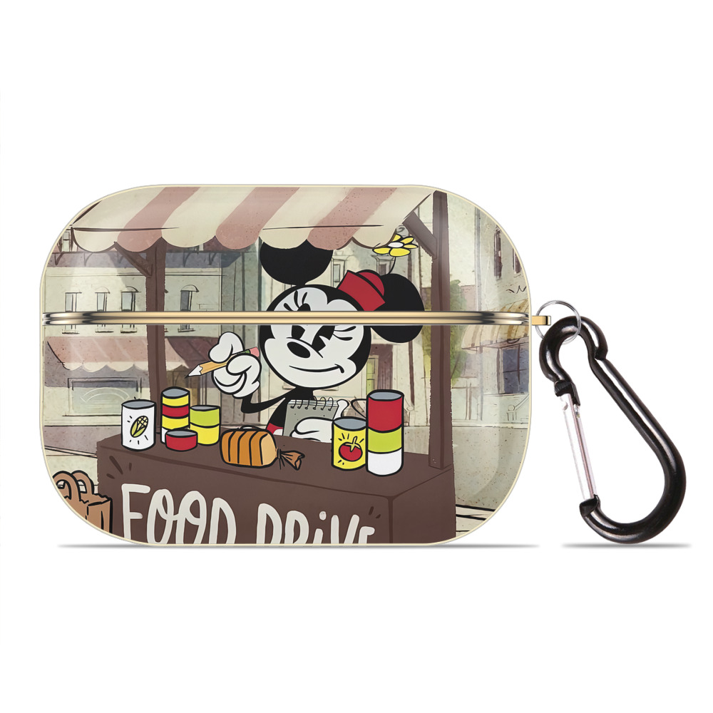（画像用） ミッキーマウス Mickey Mouse 【AirPods Pro用】ハードシェル保護ケース｜耐衝撃・防指紋・カラビナ付き商品仕様
