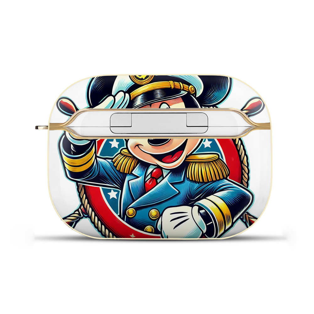 （画像用） ミッキーマウス Mickey Mouse 【AirPods Pro用】ハードシェル保護ケース｜耐衝撃・防指紋・カラビナ付き商品仕様
