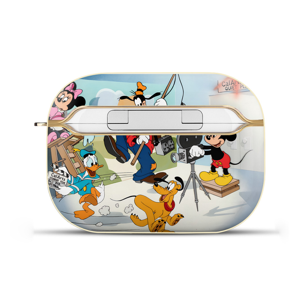 （画像用） ミッキーマウス Mickey Mouse 【AirPods Pro用】ハードシェル保護ケース｜耐衝撃・防指紋・カラビナ付き商品仕様