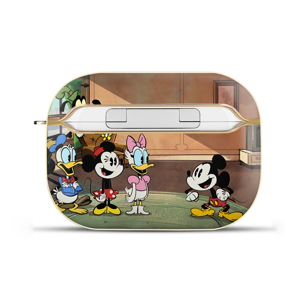 （画像用） ミッキーマウス Mickey Mouse 【AirPods Pro用】ハードシェル保護ケース｜耐衝撃・防指紋・カラビナ付き商品仕様