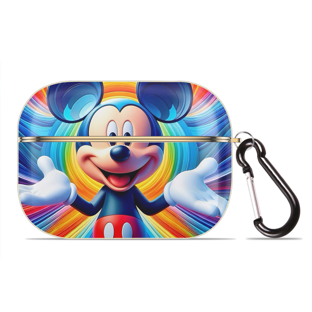 （画像用） ミッキーマウス Mickey Mouse 【AirPods Pro用】ハードシェル保護ケース｜耐衝撃・防指紋・カラビナ付き商品仕様
