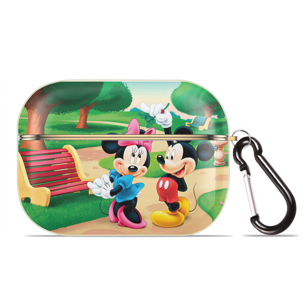 （画像用） ミッキーマウス Mickey Mouse 【AirPods Pro用】ハードシェル保護ケース｜耐衝撃・防指紋・カラビナ付き商品仕様