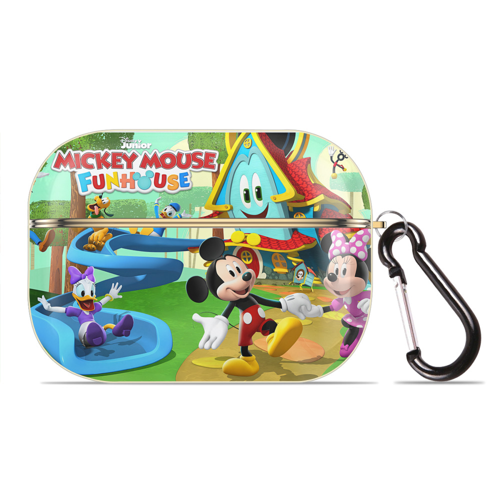 （画像用） ミッキーマウス Mickey Mouse 【AirPods Pro用】ハードシェル保護ケース｜耐衝撃・防指紋・カラビナ付き商品仕様