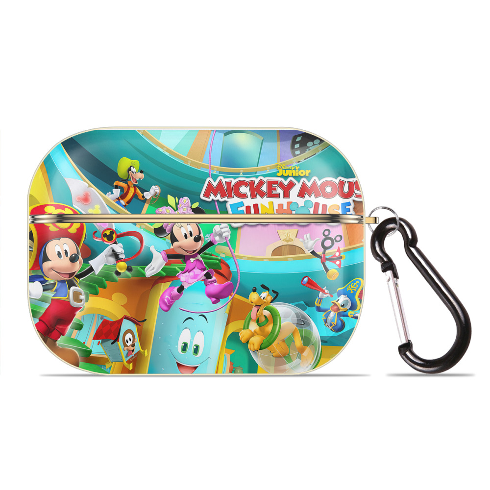 （画像用） ミッキーマウス Mickey Mouse 【AirPods Pro用】ハードシェル保護ケース｜耐衝撃・防指紋・カラビナ付き商品仕様
